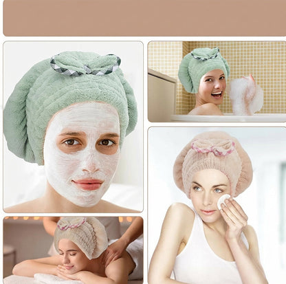 🔥 50% OFF · Coral Fleece Hair Turban ✨