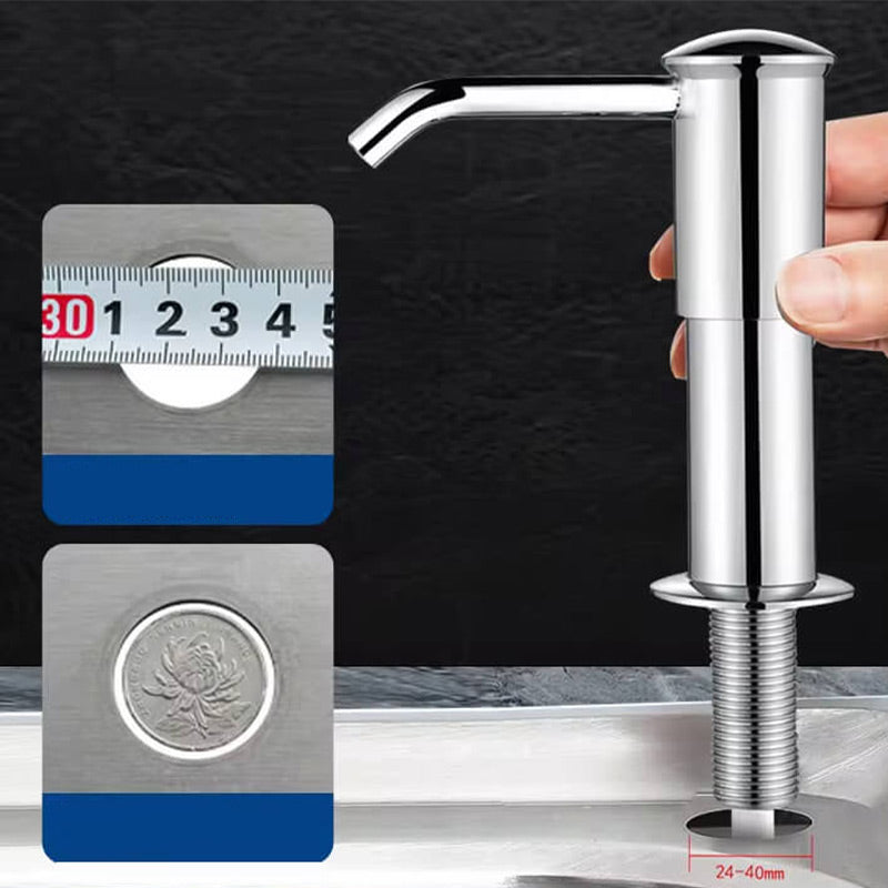 ⏰LIMITED-TIME 50% OFF! 🧼🚰 Stop reaching for that messy soap bottle — this built-in dispenser gives you soap on demand, no clutter, no spills. 🍽️