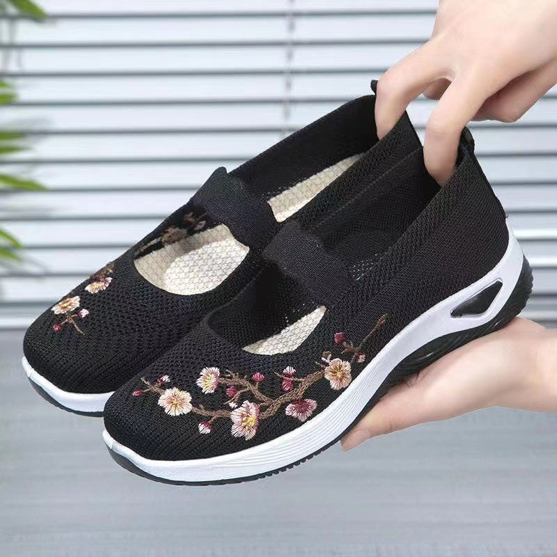 Casual Soft Sole Knitted Breathable Cloth Shoes
