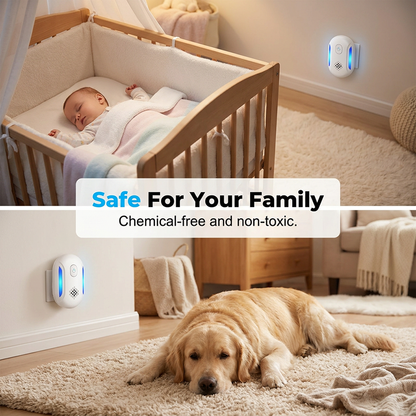 🚫⚡Plug-In Ultrasonic Pest Repeller 🚫Effective Pest Control Device For House & Garage