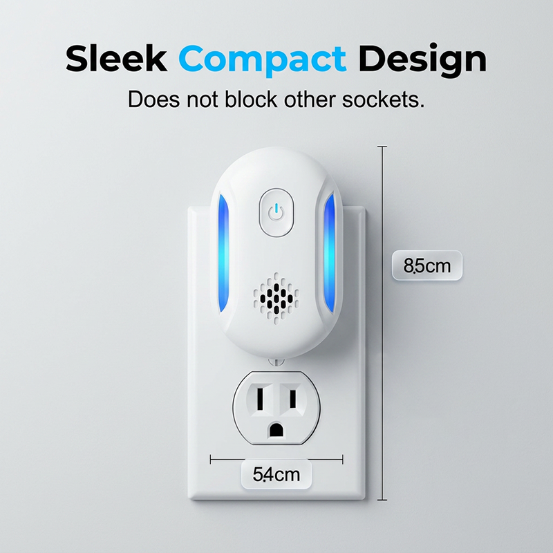 🚫⚡Plug-In Ultrasonic Pest Repeller 🚫Effective Pest Control Device For House & Garage
