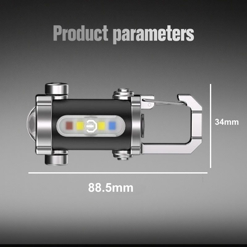 Portable Rechargeable Bright Keychain Flashlight
