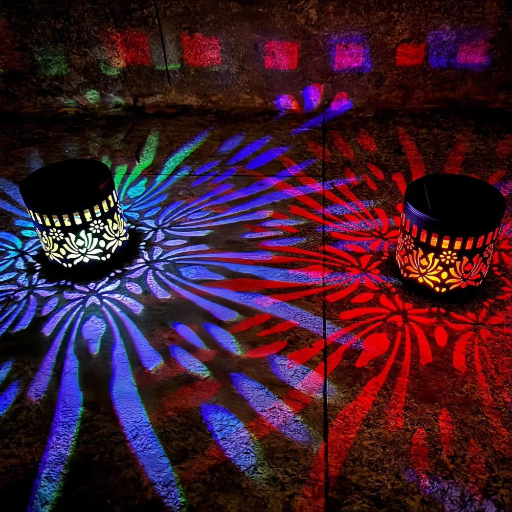 🌞 Solar Mandala Light – Stunning Pattern Projection, 2-in-1 Floor & Wall Design & IP65 Waterproof Auto On/Off 🌿
