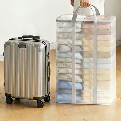 Translucent Clothes Storage Bag with Handles