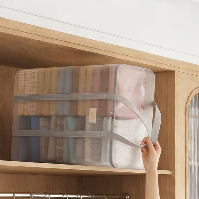 Translucent Clothes Storage Bag with Handles