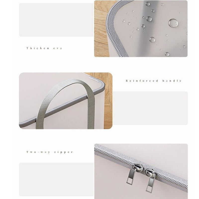 Translucent Clothes Storage Bag with Handles