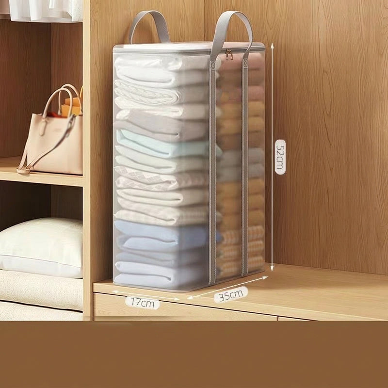Translucent Clothes Storage Bag with Handles