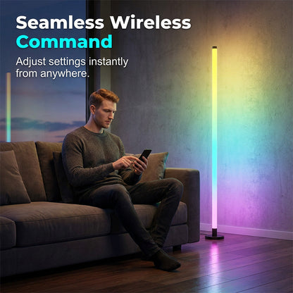 Modern RGB Corner Floor Lamp 🌈✨ Mood Lighting