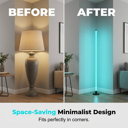 Modern RGB Corner Floor Lamp 🌈✨ Mood Lighting