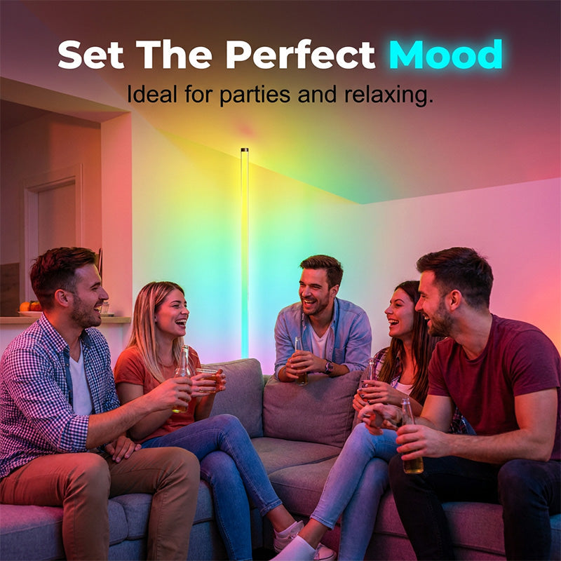 Modern RGB Corner Floor Lamp 🌈✨ Mood Lighting