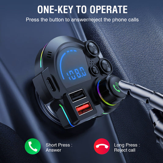 Dual Fast-Charging Car FM Transmitter