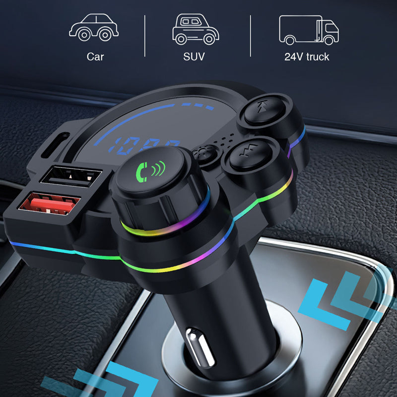 Dual Fast-Charging Car FM Transmitter