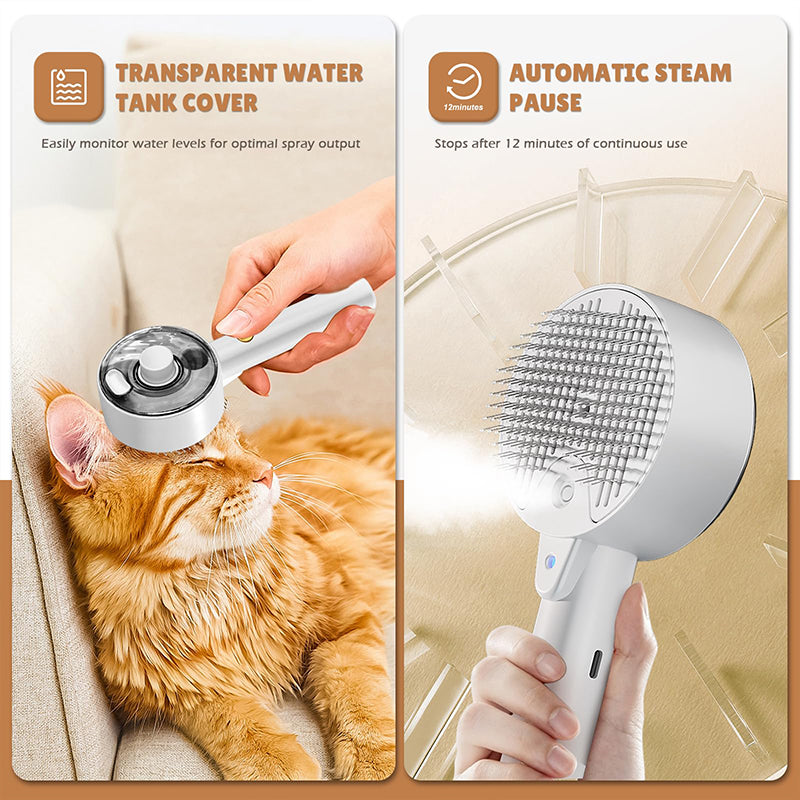 3-in-1 Pet Spray Grooming Brush