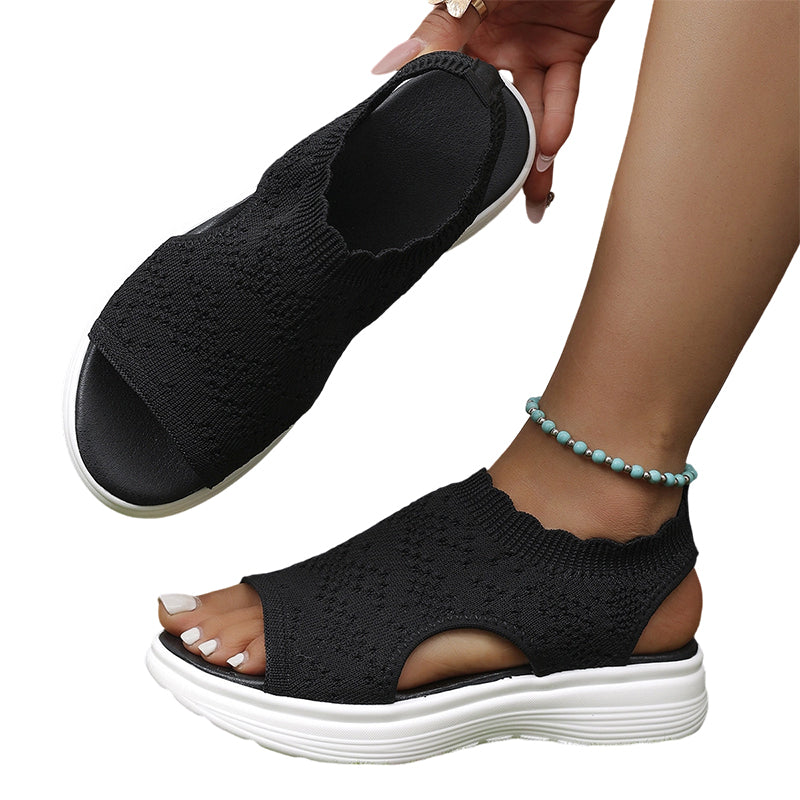 🎁New Arrivals 50% OFF💥Women's Breathable Knit Platform Sandals