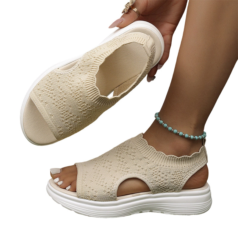 🎁New Arrivals 50% OFF💥Women's Breathable Knit Platform Sandals