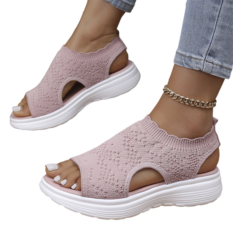 🎁New Arrivals 50% OFF💥Women's Breathable Knit Platform Sandals
