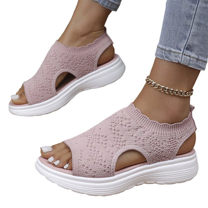 🎁New Arrivals 50% OFF💥Women's Breathable Knit Platform Sandals