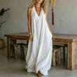 🔥 50% OFF · Women's Casual V-Neck Sleeveless Maxi Dress ✨