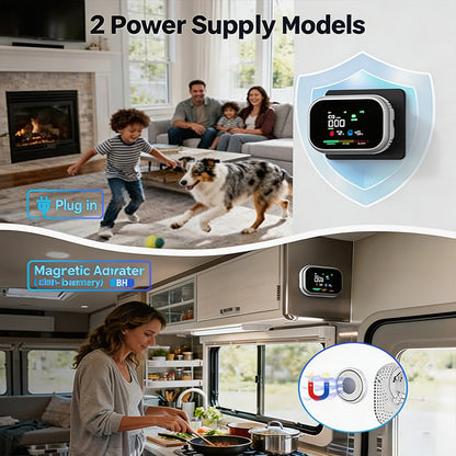 🔥50% OFF!🎉Portable Multi-Gas Alarm with LCD Display & Battery Backup