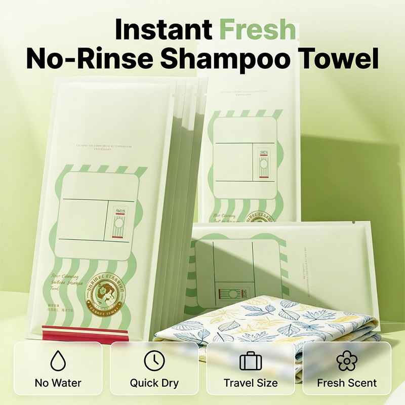 🔥 50% OFF · No-Rinse Hair Cleansing Shampoo Towel ✨