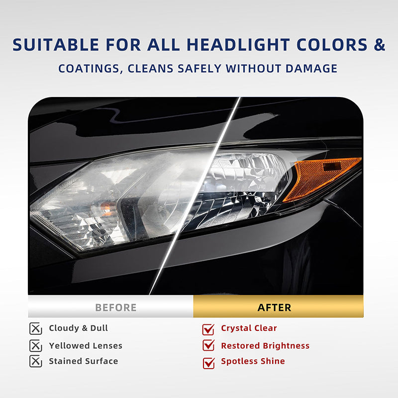 2-Step Car Headlight Restoration Wipe Kit