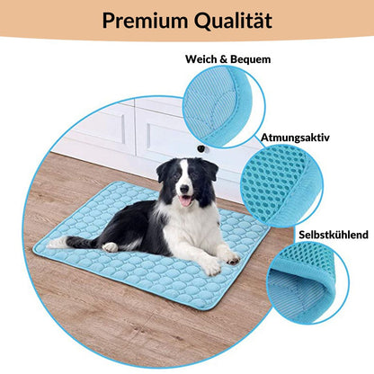 ❄️Give your furry friend a cool summer!🧊Pet Cooling Ice Silk Mat – Summer Cooling Pet Bed Pad for Dogs and Cats, Breathable Washable Sleeping Cushion for Indoor and Outdoor Use, Lightweight Cooling Crate and Sofa Pet Mat