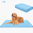 ❄️Give your furry friend a cool summer!🧊Pet Cooling Ice Silk Mat – Summer Cooling Pet Bed Pad for Dogs and Cats, Breathable Washable Sleeping Cushion for Indoor and Outdoor Use, Lightweight Cooling Crate and Sofa Pet Mat