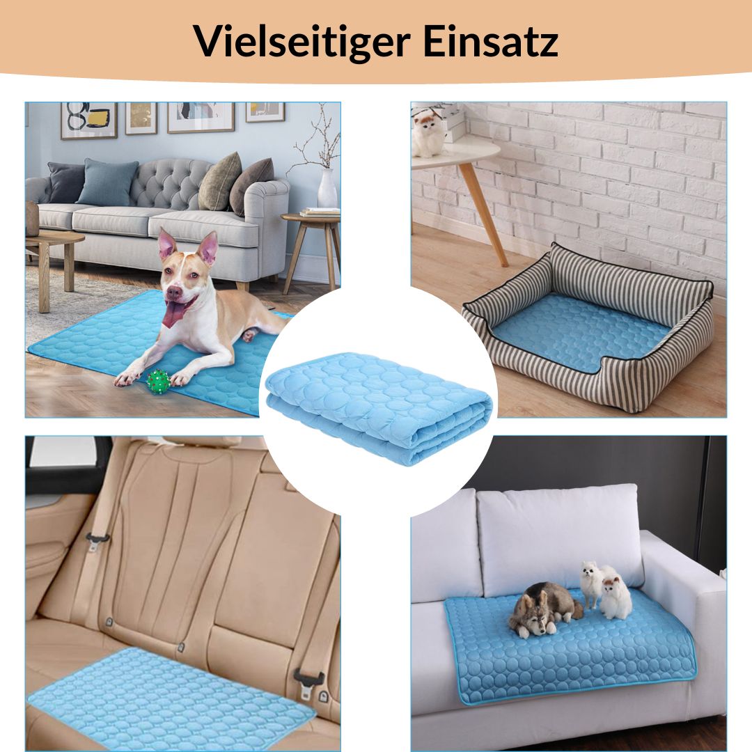 ❄️Give your furry friend a cool summer!🧊Pet Cooling Ice Silk Mat – Summer Cooling Pet Bed Pad for Dogs and Cats, Breathable Washable Sleeping Cushion for Indoor and Outdoor Use, Lightweight Cooling Crate and Sofa Pet Mat
