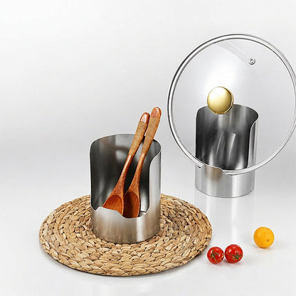 🍳🧑‍🍳 50% OFF! Multi-Functional Kitchen Utensil Holder – Holds pot lids, spatulas & cutting boards. Thickened stainless steel, space‑saving. 🛡️✨
