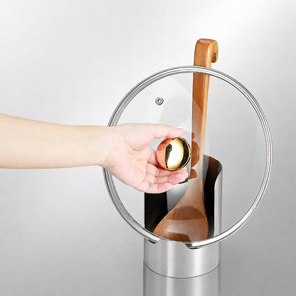 🍳🧑‍🍳 50% OFF! Multi-Functional Kitchen Utensil Holder – Holds pot lids, spatulas & cutting boards. Thickened stainless steel, space‑saving. 🛡️✨