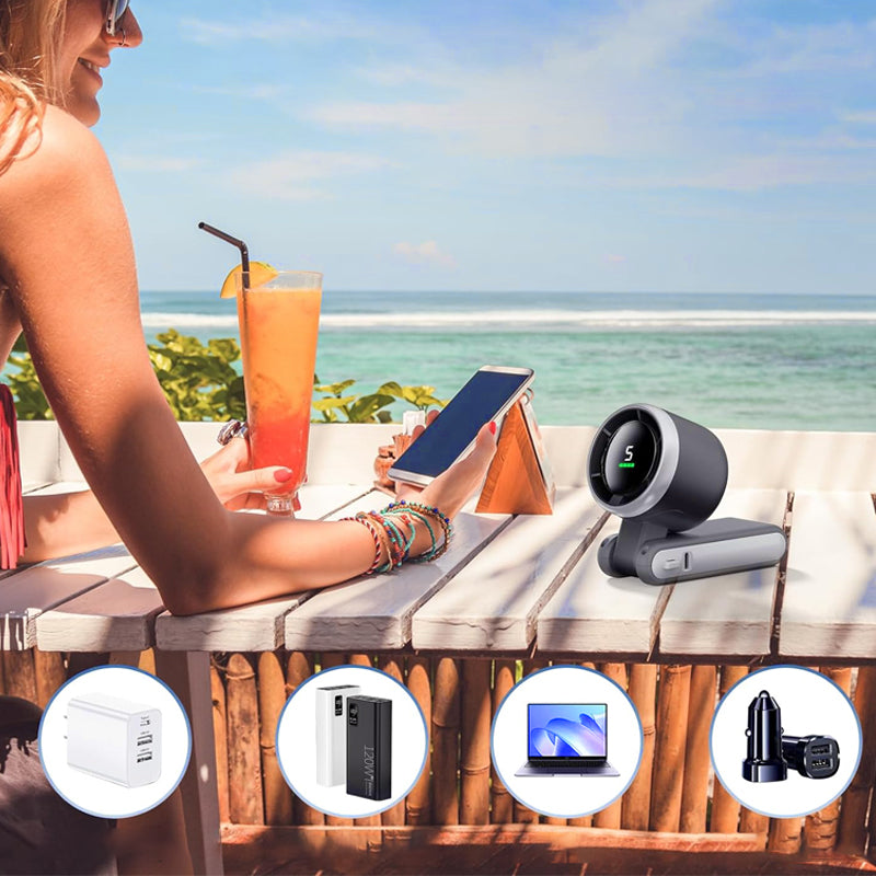 🥳2026 HOT SALE🥳💞50K+ SOLD!🌬️🔋 49% OFF! 3‑in‑1 Turbo Hand Fan – 5 speeds, 24H battery, digital display. 180° foldable. Perfect for Dad! 🎁✨