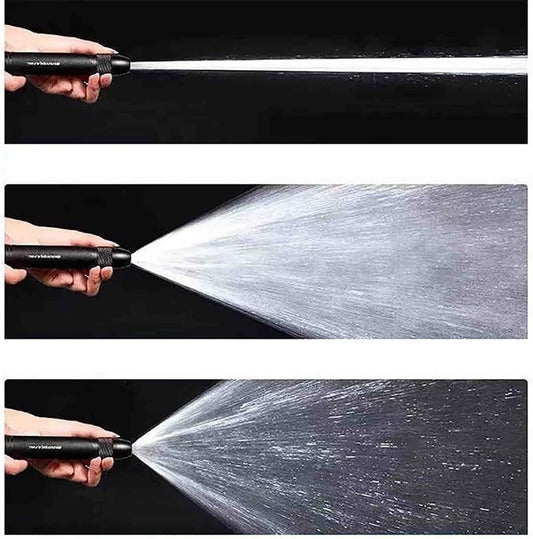 Home high-pressure car wash water gun with booster nozzle and hose, a must-have for watering plants and vegetables, and car washing.👍💦