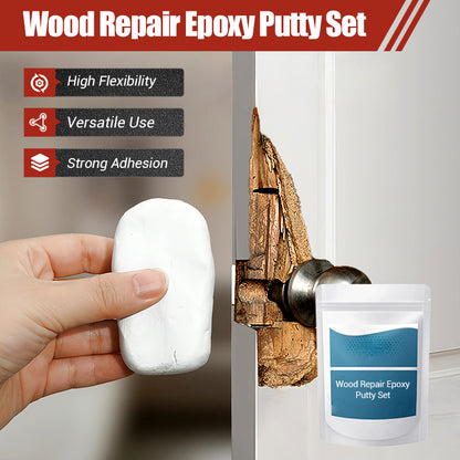 🛠️✨ Wood Repair Epoxy Putty Set – High strength & moldable – Sands smooth, ideal for fixing furniture, floors or crafts – stainable and waterproof 🌲
