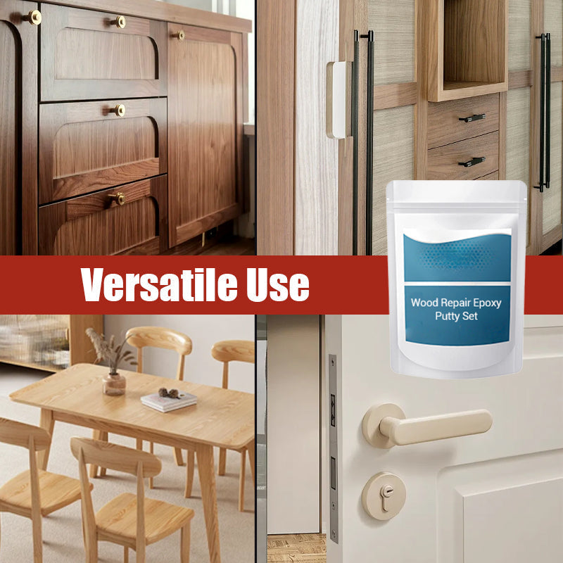 🛠️✨ Wood Repair Epoxy Putty Set – High strength & moldable – Sands smooth, ideal for fixing furniture, floors or crafts – stainable and waterproof 🌲