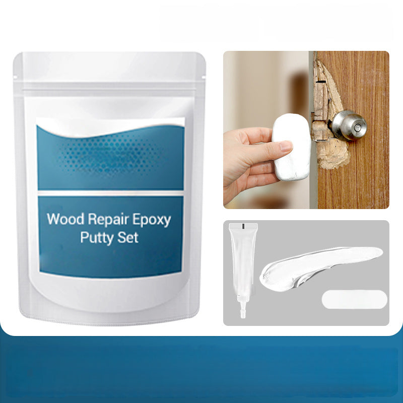 🛠️✨ Wood Repair Epoxy Putty Set – High strength & moldable – Sands smooth, ideal for fixing furniture, floors or crafts – stainable and waterproof 🌲