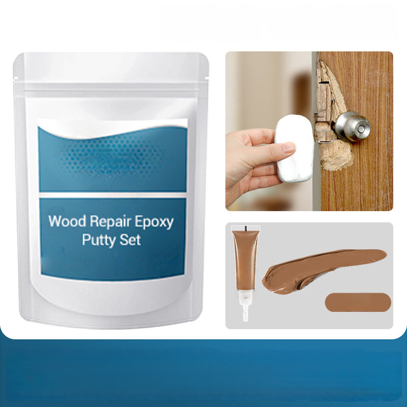 🛠️✨ Wood Repair Epoxy Putty Set – High strength & moldable – Sands smooth, ideal for fixing furniture, floors or crafts – stainable and waterproof 🌲