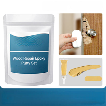 🛠️✨ Wood Repair Epoxy Putty Set – High strength & moldable – Sands smooth, ideal for fixing furniture, floors or crafts – stainable and waterproof 🌲