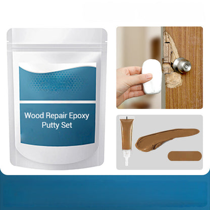 🛠️✨ Wood Repair Epoxy Putty Set – High strength & moldable – Sands smooth, ideal for fixing furniture, floors or crafts – stainable and waterproof 🌲