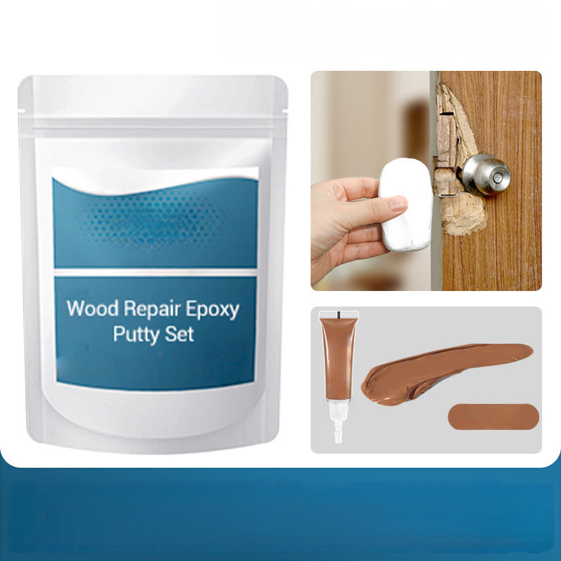 🛠️✨ Wood Repair Epoxy Putty Set – High strength & moldable – Sands smooth, ideal for fixing furniture, floors or crafts – stainable and waterproof 🌲