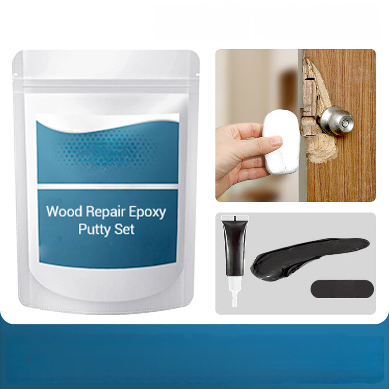 🛠️✨ Wood Repair Epoxy Putty Set – High strength & moldable – Sands smooth, ideal for fixing furniture, floors or crafts – stainable and waterproof 🌲
