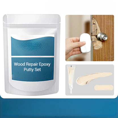 🛠️✨ Wood Repair Epoxy Putty Set – High strength & moldable – Sands smooth, ideal for fixing furniture, floors or crafts – stainable and waterproof 🌲