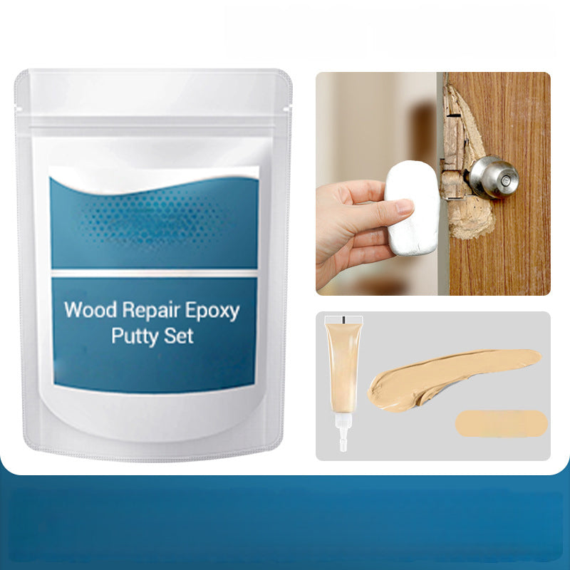 🛠️✨ Wood Repair Epoxy Putty Set – High strength & moldable – Sands smooth, ideal for fixing furniture, floors or crafts – stainable and waterproof 🌲