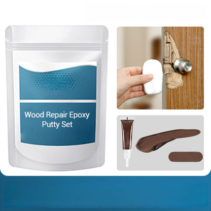 🛠️✨ Wood Repair Epoxy Putty Set – High strength & moldable – Sands smooth, ideal for fixing furniture, floors or crafts – stainable and waterproof 🌲