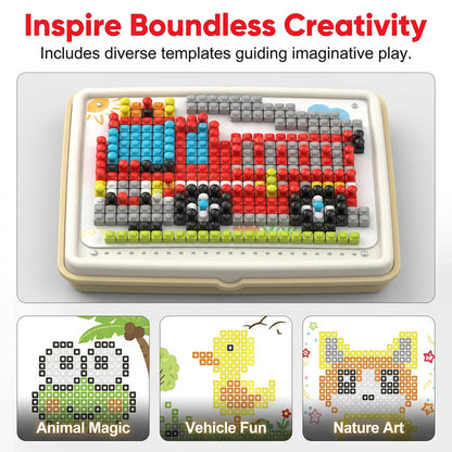 Creative Mushroom Finger Puzzle Pegboard Toy