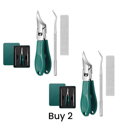 🎉 2026 Sale — Over 47,000 Sold! ✂️ 3-Piece Professional Toenail Clipper Set – Precision Curved Blades 🦶