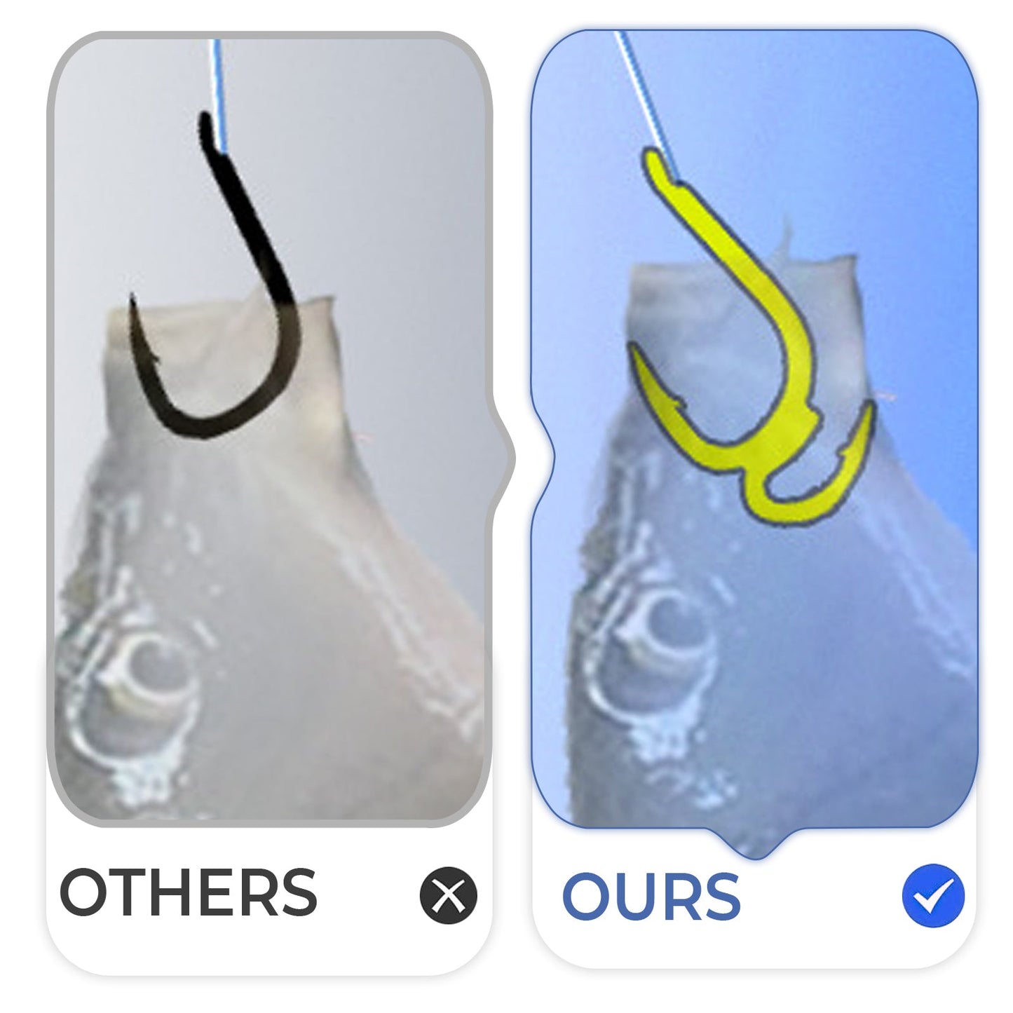 Classic Sharp Double Fishing Hooks