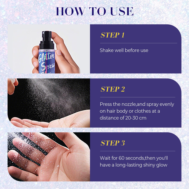 Long-Lasting Body Glitter Spray