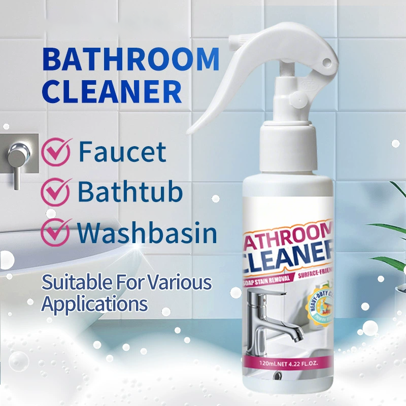 🚿 Powerful bathroom cleaner—removes limescale, soap scum, and hard water stains. Spray, wait, and wipe—no hard scrubbing needed! ✨🧴