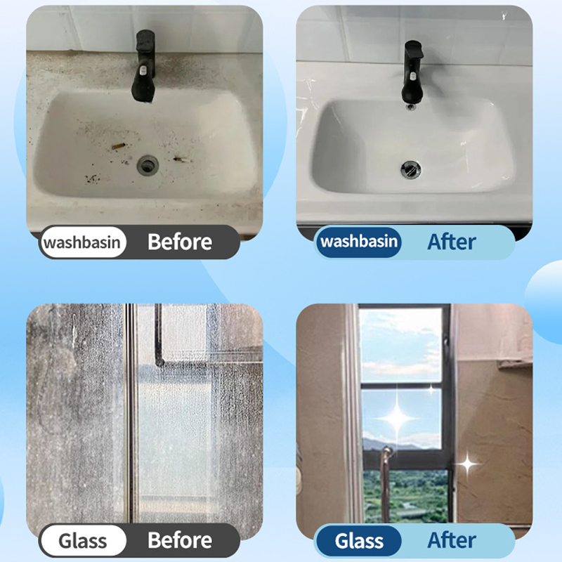 🚿 Powerful bathroom cleaner—removes limescale, soap scum, and hard water stains. Spray, wait, and wipe—no hard scrubbing needed! ✨🧴