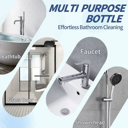 🚿 Powerful bathroom cleaner—removes limescale, soap scum, and hard water stains. Spray, wait, and wipe—no hard scrubbing needed! ✨🧴